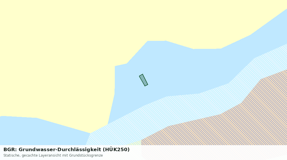 Statische Kartenansicht: BGR: Grundwasser-Durchlässigkeit (HÜK250)