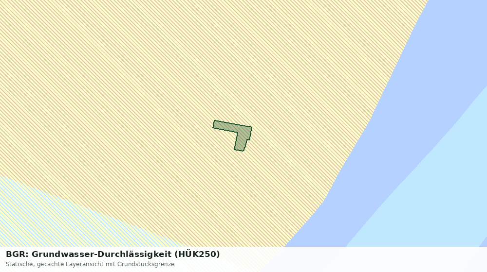 Statische Kartenansicht: BGR: Grundwasser-Durchlässigkeit (HÜK250)