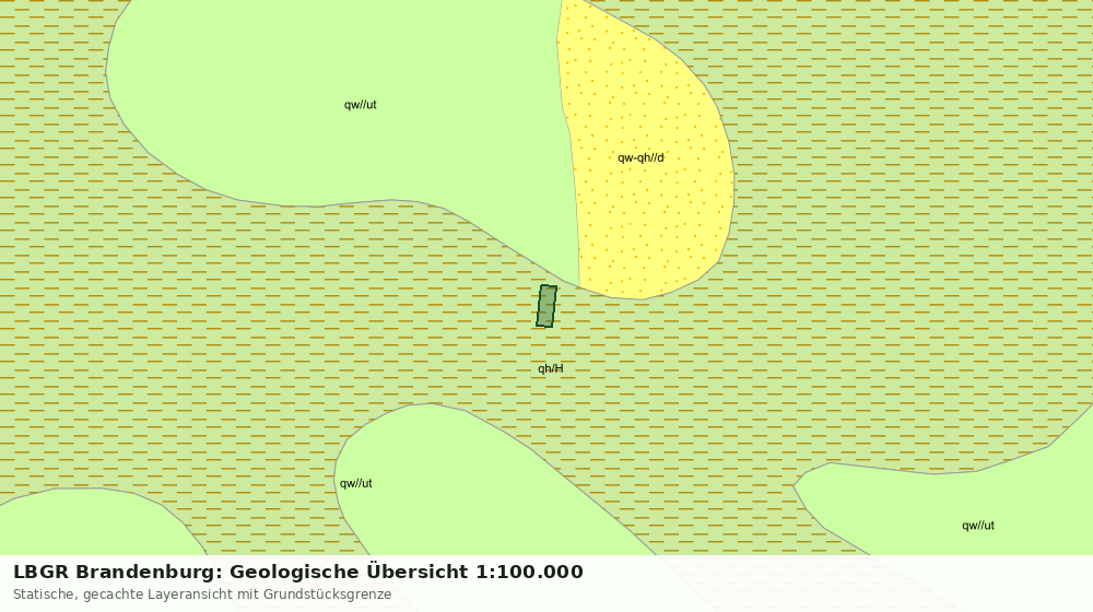 Statische Kartenansicht: LBGR Brandenburg: Geologische Übersicht 1:100.000