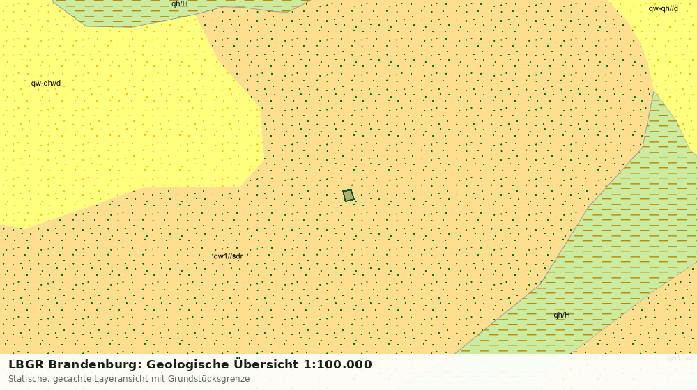 Statische Kartenansicht: LBGR Brandenburg: Geologische Übersicht 1:100.000
