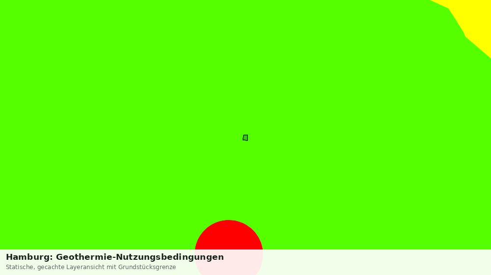 Statische Kartenansicht: Hamburg: Geothermie-Nutzungsbedingungen