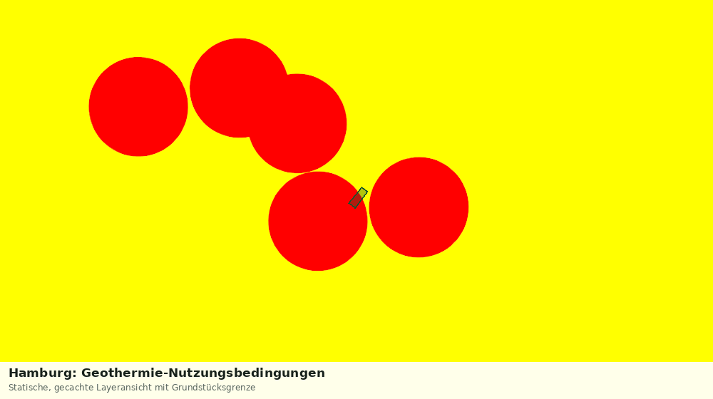 Statische Kartenansicht: Hamburg: Geothermie-Nutzungsbedingungen