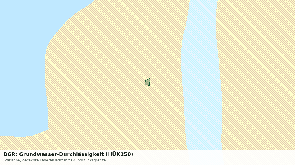Statische Kartenansicht: BGR: Grundwasser-Durchlässigkeit (HÜK250)