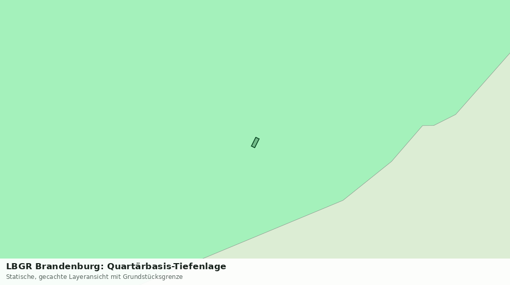 Statische Kartenansicht: LBGR Brandenburg: Quartärbasis-Tiefenlage