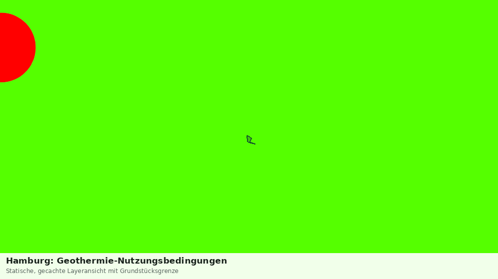 Statische Kartenansicht: Hamburg: Geothermie-Nutzungsbedingungen