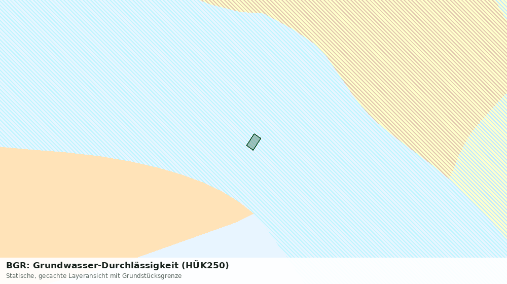 Statische Kartenansicht: BGR: Grundwasser-Durchlässigkeit (HÜK250)