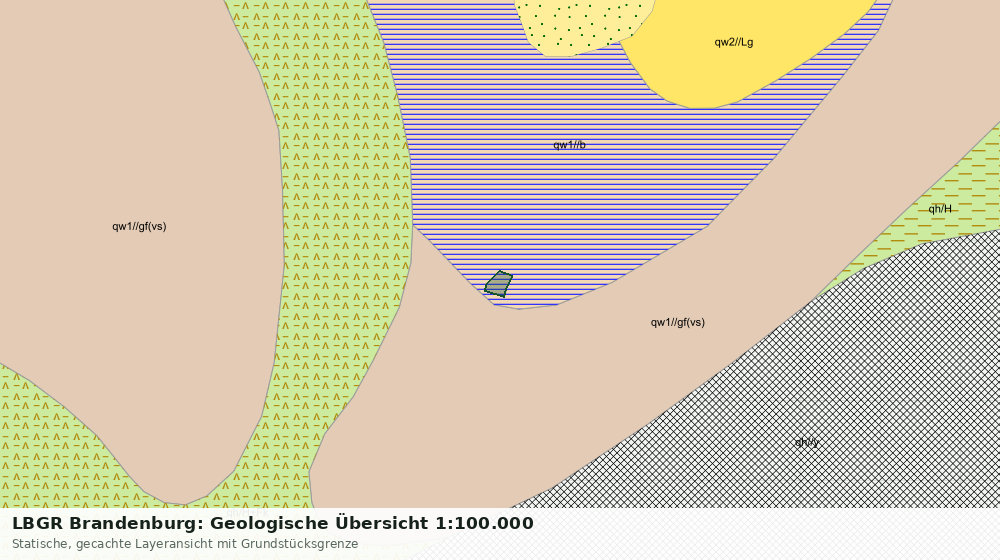 Statische Kartenansicht: LBGR Brandenburg: Geologische Übersicht 1:100.000
