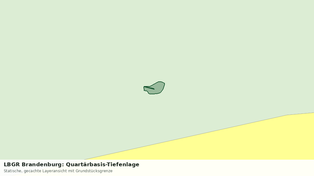 Statische Kartenansicht: LBGR Brandenburg: Quartärbasis-Tiefenlage