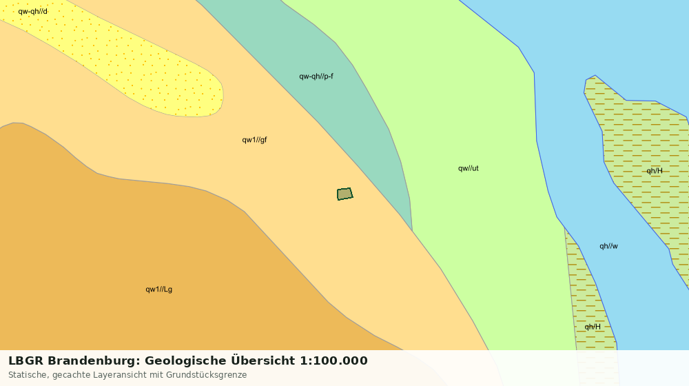 Statische Kartenansicht: LBGR Brandenburg: Geologische Übersicht 1:100.000