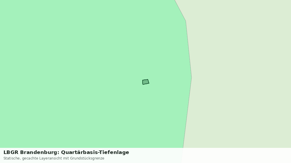 Statische Kartenansicht: LBGR Brandenburg: Quartärbasis-Tiefenlage
