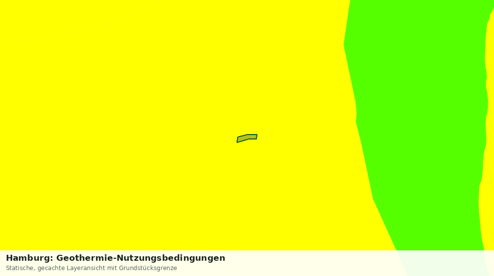 Statische Kartenansicht: Hamburg: Geothermie-Nutzungsbedingungen