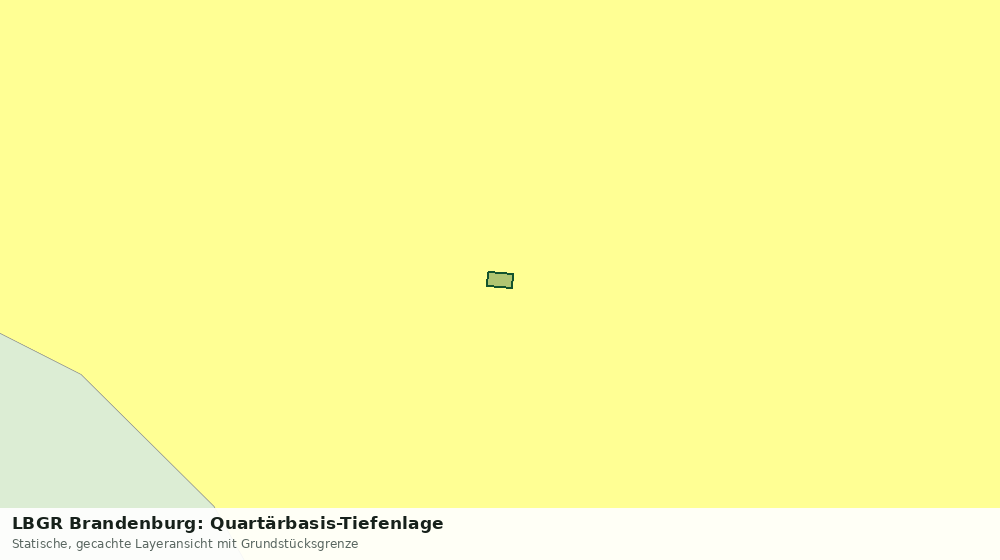 Statische Kartenansicht: LBGR Brandenburg: Quartärbasis-Tiefenlage