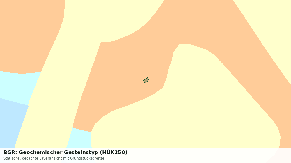 Statische Kartenansicht: BGR: Geochemischer Gesteinstyp (HÜK250)