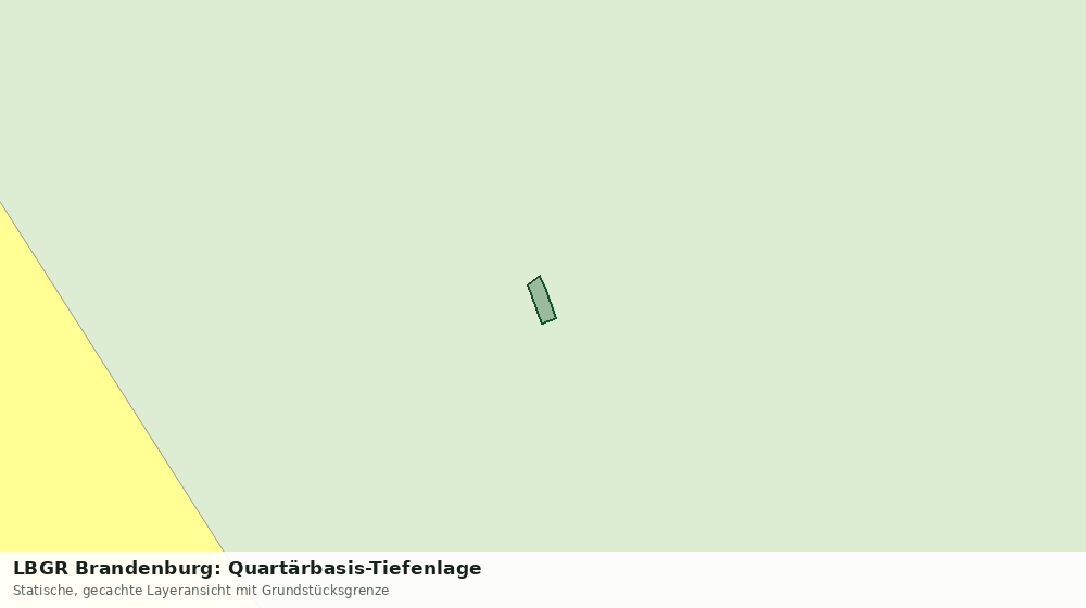 Statische Kartenansicht: LBGR Brandenburg: Quartärbasis-Tiefenlage