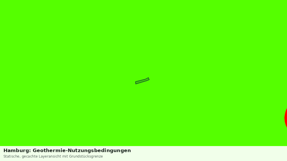 Statische Kartenansicht: Hamburg: Geothermie-Nutzungsbedingungen