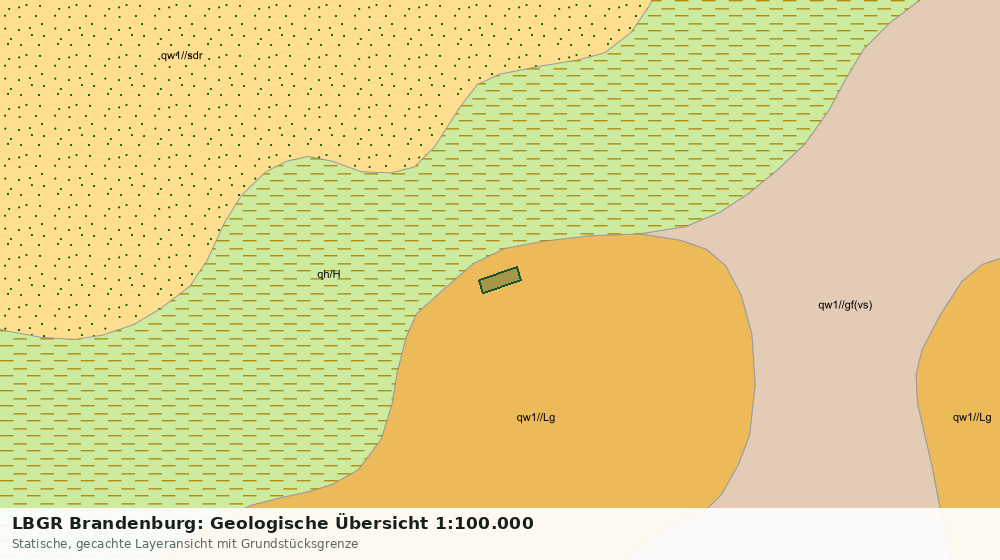 Statische Kartenansicht: LBGR Brandenburg: Geologische Übersicht 1:100.000