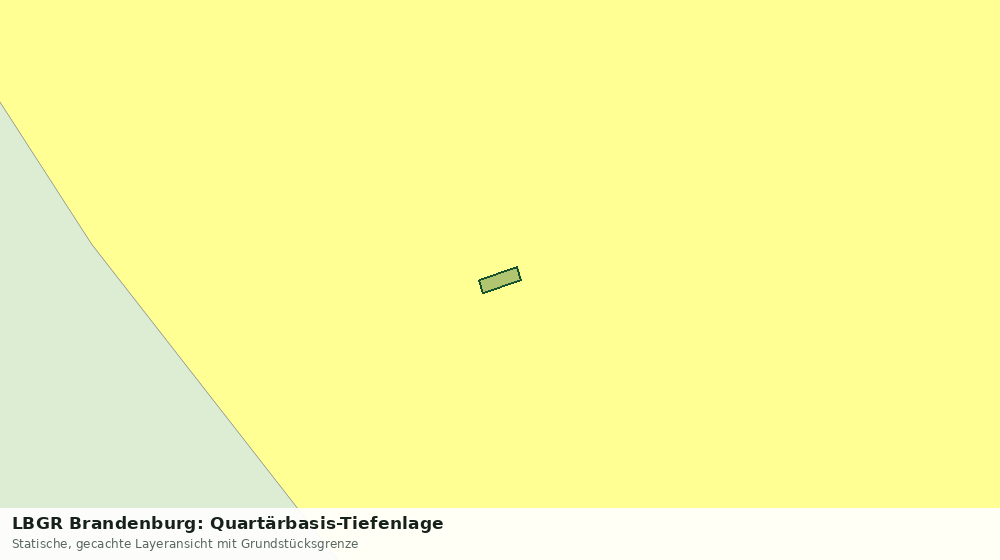 Statische Kartenansicht: LBGR Brandenburg: Quartärbasis-Tiefenlage