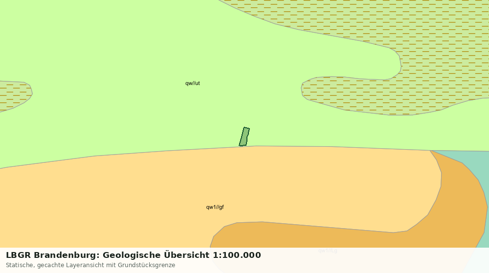 Statische Kartenansicht: LBGR Brandenburg: Geologische Übersicht 1:100.000