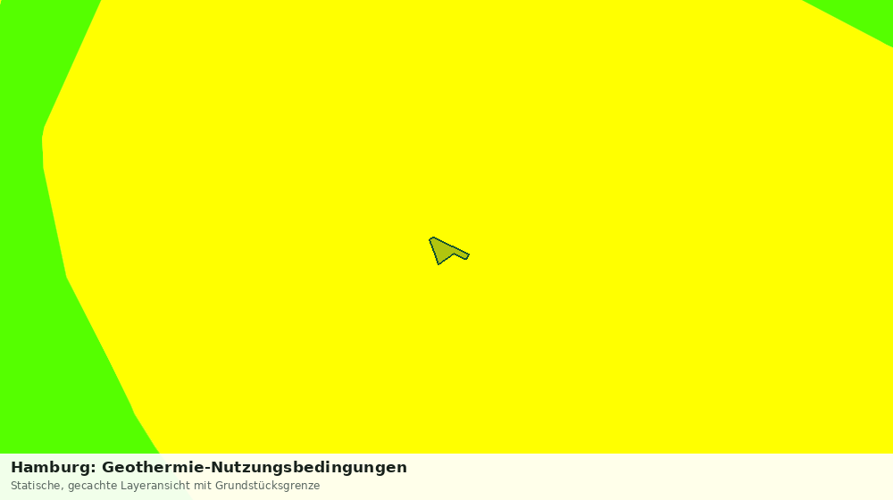 Statische Kartenansicht: Hamburg: Geothermie-Nutzungsbedingungen