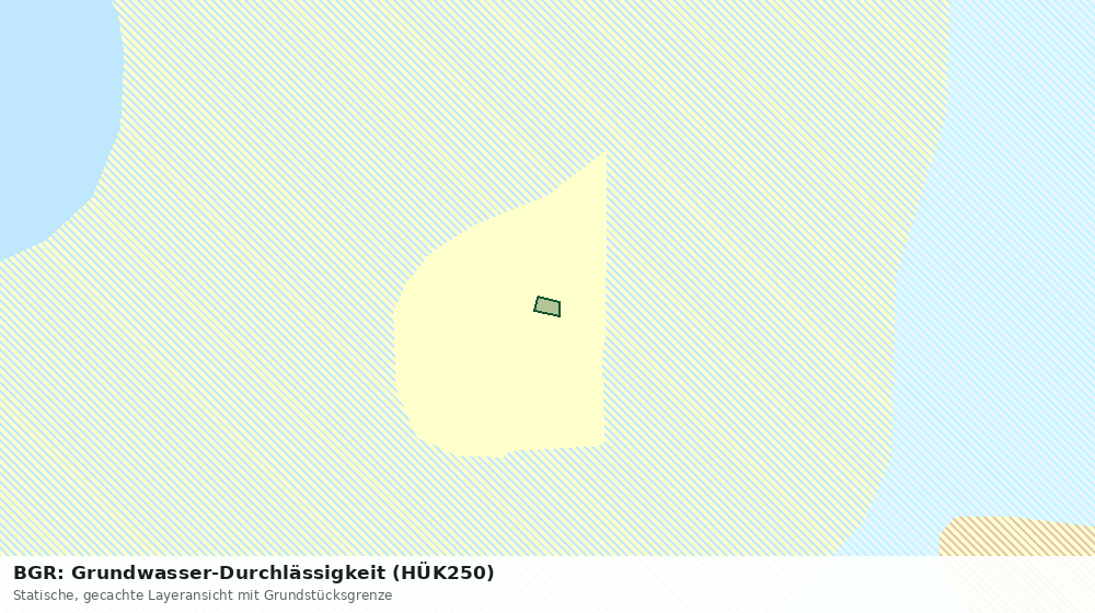 Statische Kartenansicht: BGR: Grundwasser-Durchlässigkeit (HÜK250)