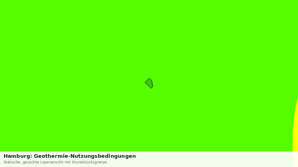 Statische Kartenansicht: Hamburg: Geothermie-Nutzungsbedingungen