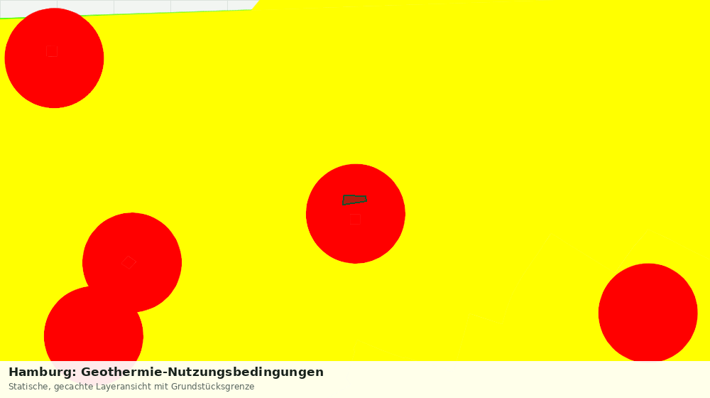 Statische Kartenansicht: Hamburg: Geothermie-Nutzungsbedingungen