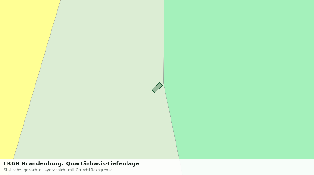 Statische Kartenansicht: LBGR Brandenburg: Quartärbasis-Tiefenlage