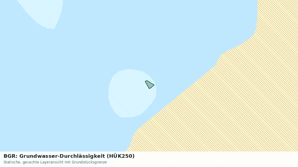 Statische Kartenansicht: BGR: Grundwasser-Durchlässigkeit (HÜK250)
