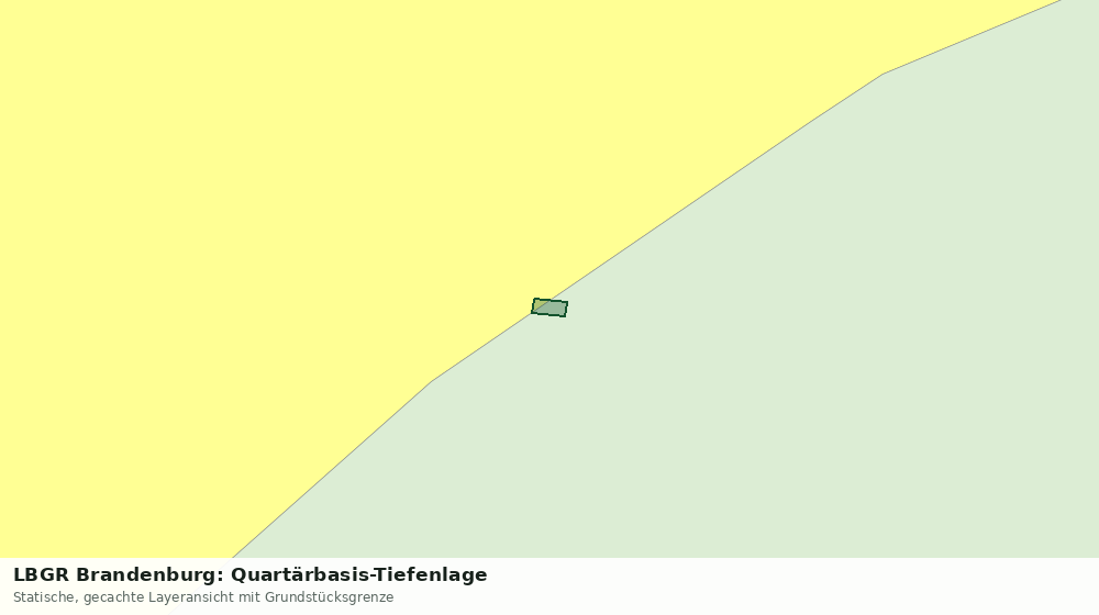 Statische Kartenansicht: LBGR Brandenburg: Quartärbasis-Tiefenlage