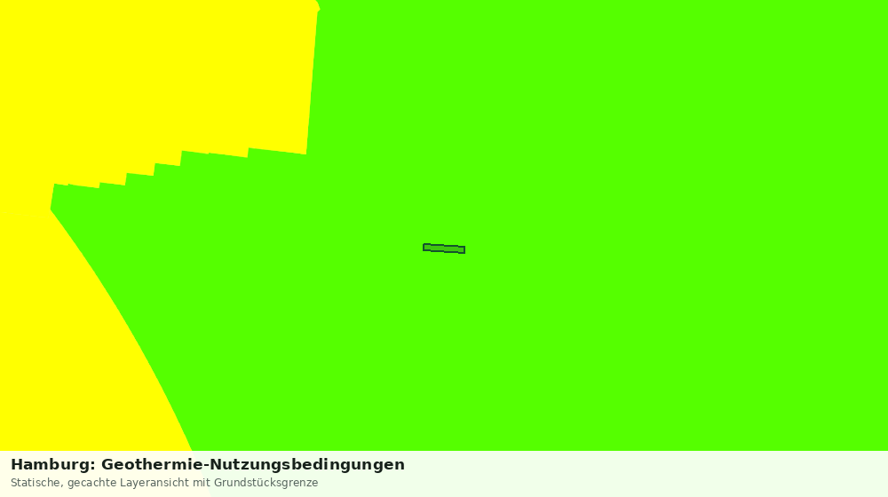 Statische Kartenansicht: Hamburg: Geothermie-Nutzungsbedingungen