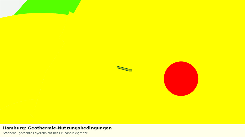 Statische Kartenansicht: Hamburg: Geothermie-Nutzungsbedingungen