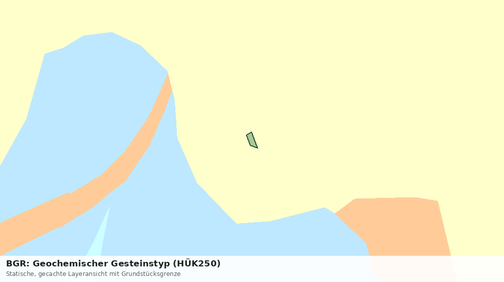 Statische Kartenansicht: BGR: Geochemischer Gesteinstyp (HÜK250)