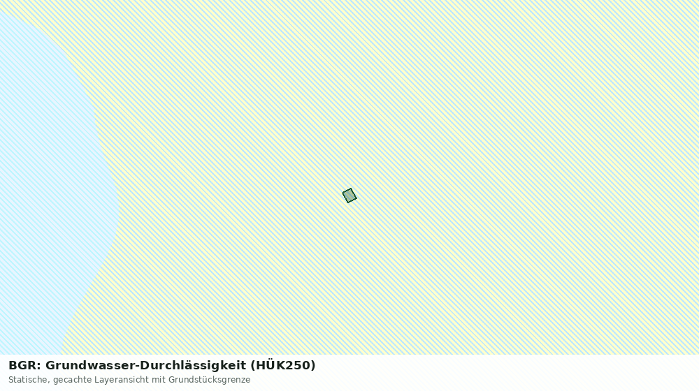 Statische Kartenansicht: BGR: Grundwasser-Durchlässigkeit (HÜK250)