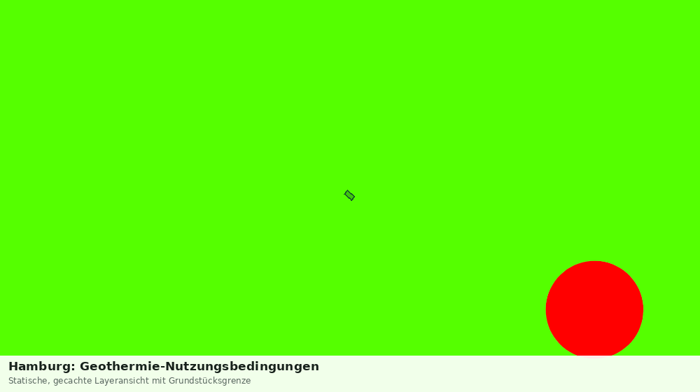 Statische Kartenansicht: Hamburg: Geothermie-Nutzungsbedingungen