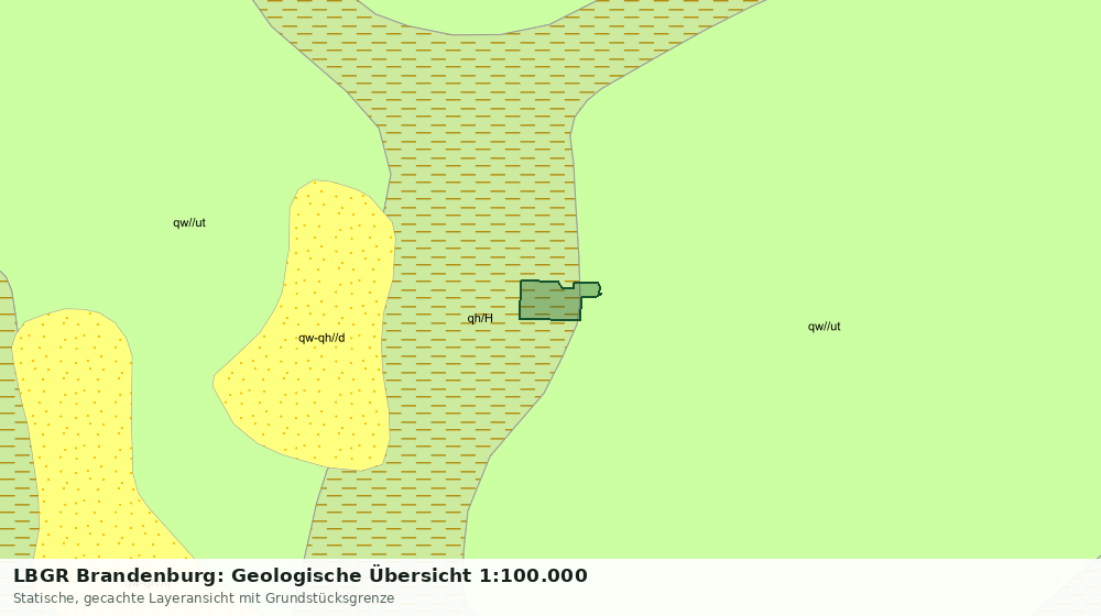 Statische Kartenansicht: LBGR Brandenburg: Geologische Übersicht 1:100.000