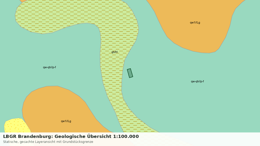 Statische Kartenansicht: LBGR Brandenburg: Geologische Übersicht 1:100.000