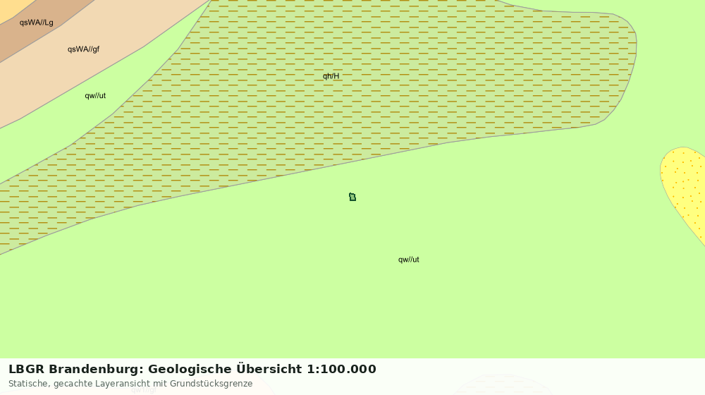 Statische Kartenansicht: LBGR Brandenburg: Geologische Übersicht 1:100.000