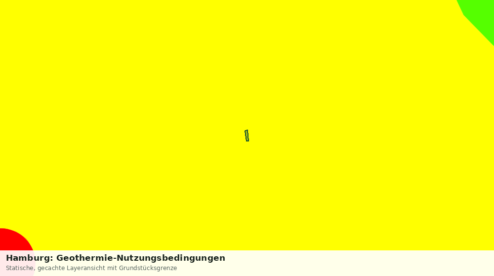 Statische Kartenansicht: Hamburg: Geothermie-Nutzungsbedingungen