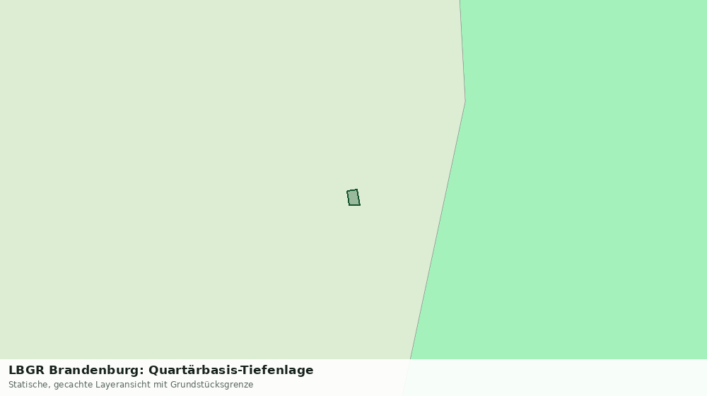 Statische Kartenansicht: LBGR Brandenburg: Quartärbasis-Tiefenlage