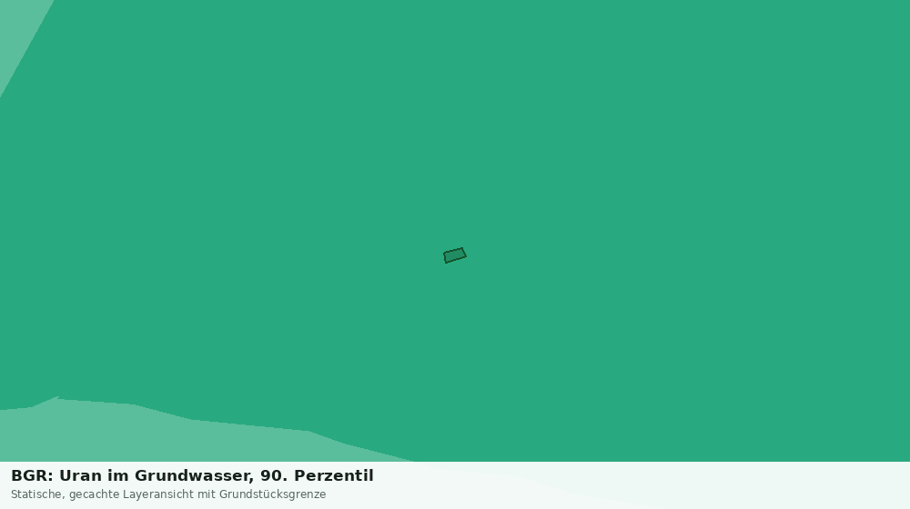 Statische Kartenansicht: BGR: Uran im Grundwasser, 90. Perzentil