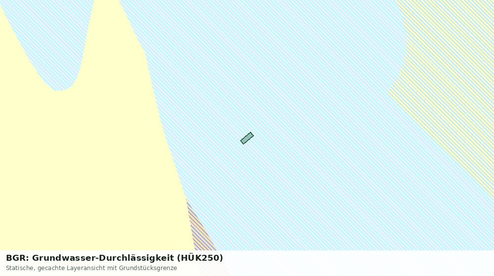 Statische Kartenansicht: BGR: Grundwasser-Durchlässigkeit (HÜK250)
