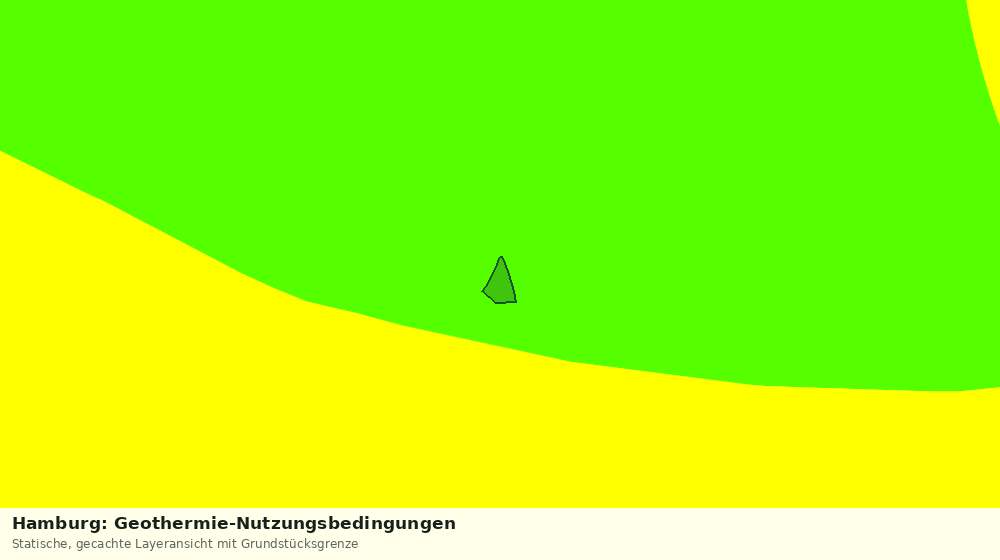 Statische Kartenansicht: Hamburg: Geothermie-Nutzungsbedingungen