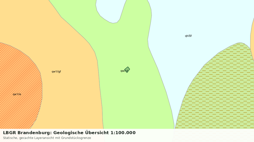 Statische Kartenansicht: LBGR Brandenburg: Geologische Übersicht 1:100.000