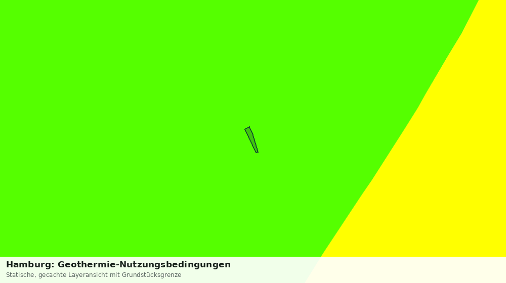 Statische Kartenansicht: Hamburg: Geothermie-Nutzungsbedingungen