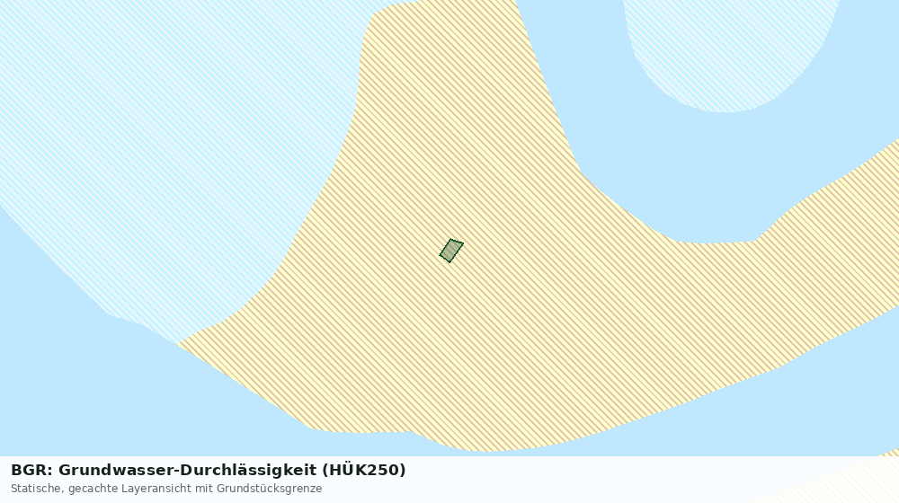 Statische Kartenansicht: BGR: Grundwasser-Durchlässigkeit (HÜK250)