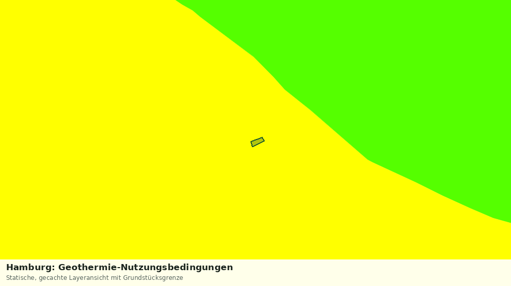 Statische Kartenansicht: Hamburg: Geothermie-Nutzungsbedingungen