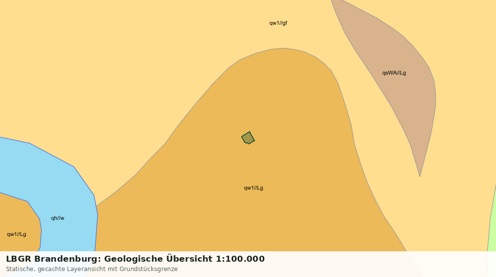 Statische Kartenansicht: LBGR Brandenburg: Geologische Übersicht 1:100.000