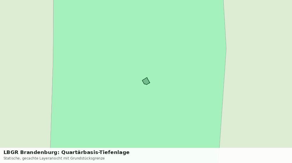 Statische Kartenansicht: LBGR Brandenburg: Quartärbasis-Tiefenlage