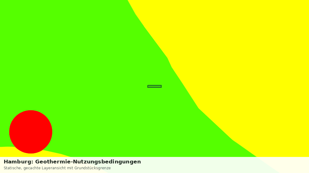 Statische Kartenansicht: Hamburg: Geothermie-Nutzungsbedingungen