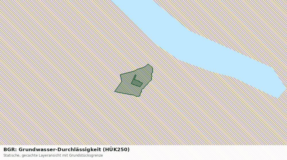 Statische Kartenansicht: BGR: Grundwasser-Durchlässigkeit (HÜK250)